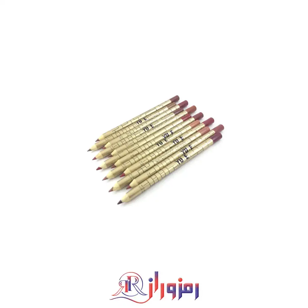 مداد خط لب پوکه طلایی یوبه پک 12 عددی،خرید و قیمت مداد خط لب پوکه طلایی یوبه پک 12 عددی